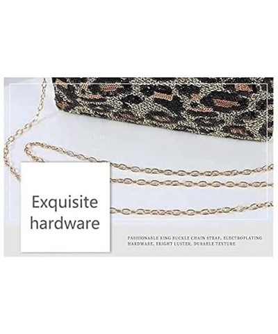 Women's Evening Handbags Evening Clutch Women's Evening Bag, Leopard Print Style Messenger Party Wedding Bag Gold $27.36 Even...