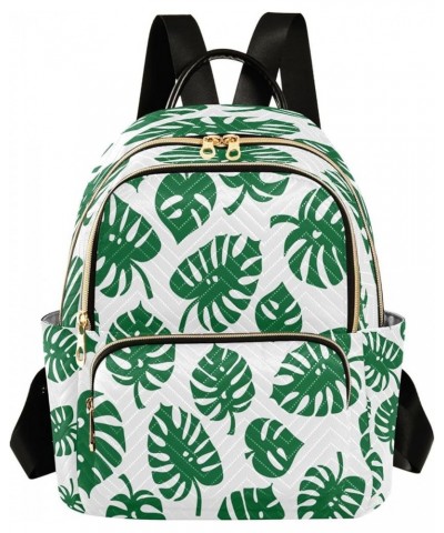 Monstera Leaves Forest Women Backpack Purse Ladies Fashion Shoulder Bag Daypack Travel Bag 10L Medium $18.19 Backpacks