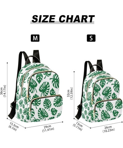 Monstera Leaves Forest Women Backpack Purse Ladies Fashion Shoulder Bag Daypack Travel Bag 10L Medium $18.19 Backpacks