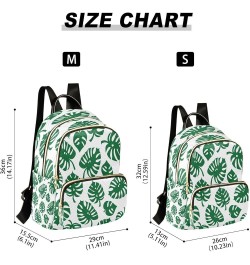 Monstera Leaves Forest Women Backpack Purse Ladies Fashion Shoulder Bag Daypack Travel Bag 10L Medium $18.19 Backpacks