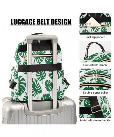 Monstera Leaves Forest Women Backpack Purse Ladies Fashion Shoulder Bag Daypack Travel Bag 10L Medium $18.19 Backpacks