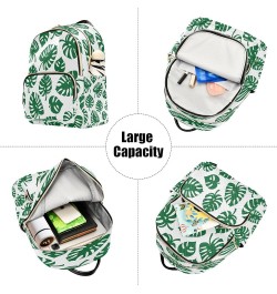 Monstera Leaves Forest Women Backpack Purse Ladies Fashion Shoulder Bag Daypack Travel Bag 10L Medium $18.19 Backpacks