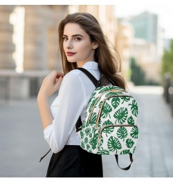 Monstera Leaves Forest Women Backpack Purse Ladies Fashion Shoulder Bag Daypack Travel Bag 10L Medium $18.19 Backpacks