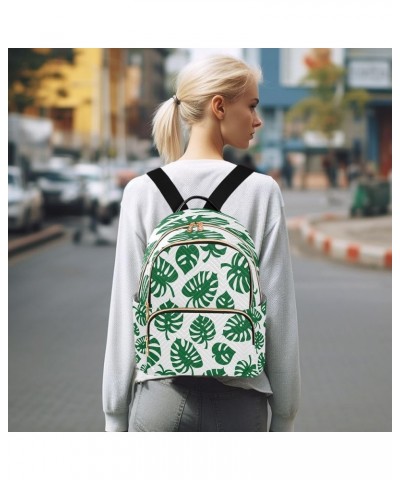 Monstera Leaves Forest Women Backpack Purse Ladies Fashion Shoulder Bag Daypack Travel Bag 10L Medium $18.19 Backpacks