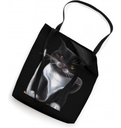 Witty cat artwork meow kitty portrait cute kitten cat meme Tote Bag $10.59 Totes