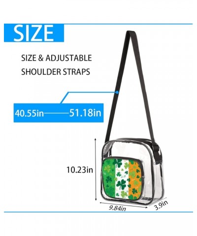 Cute Clear Crossbody Bag Stadium Approved-See Through PVC Messenger Handbag for Concert Sports Events Multi7 $15.24 Crossbody...