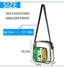 Cute Clear Crossbody Bag Stadium Approved-See Through PVC Messenger Handbag for Concert Sports Events Multi7 $15.24 Crossbody...