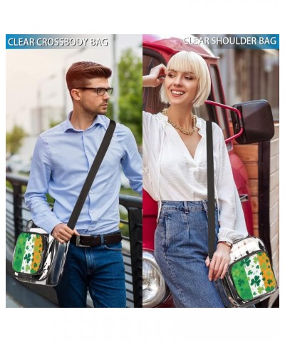 Cute Clear Crossbody Bag Stadium Approved-See Through PVC Messenger Handbag for Concert Sports Events Multi7 $15.24 Crossbody...