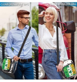 Cute Clear Crossbody Bag Stadium Approved-See Through PVC Messenger Handbag for Concert Sports Events Multi7 $15.24 Crossbody...