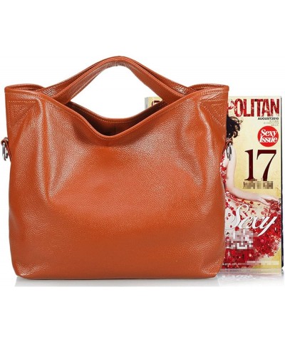 Top-Handle Bags Gifts Women's Shoulder Handbags Medium Bucket Bag for Women Crossbody Bags(Black) Orange $28.37 Totes