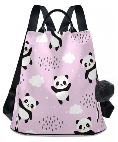 Cartoon Panda Animal Women Purse Backpack Anti-Theft for Fashion Bag Travel Back Pack Rucksack Shoulder Bag $21.83 Backpacks