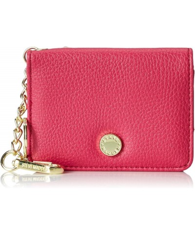 Bfold Clip On Card Case Wallet with Keyring (True Cognac) Fuschia $11.00 Wallets