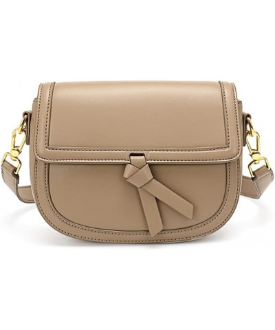 Women Casual Flap Cross Body Shoulder Purse Adjustable Strap Mini Funny Pack for Daily Khaki $26.40 Crossbody Bags