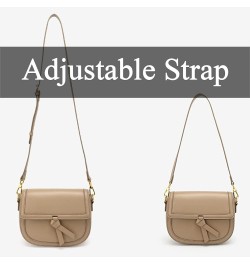 Women Casual Flap Cross Body Shoulder Purse Adjustable Strap Mini Funny Pack for Daily Khaki $26.40 Crossbody Bags