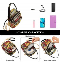 Small Crossbody Bags for Women Trendy Racing Yellow Red Car Travel Sling Bag Women's Crossbody Handbags Satchel Bags $13.51 S...