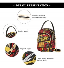 Small Crossbody Bags for Women Trendy Racing Yellow Red Car Travel Sling Bag Women's Crossbody Handbags Satchel Bags $13.51 S...