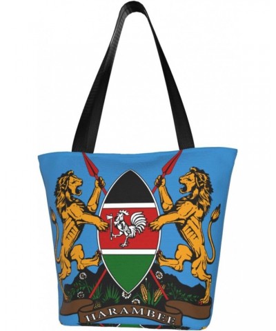 Coat Of Arms Of Kenya Fashion Shoulder Bag Large Capacity For Man Or Woman $19.12 Totes