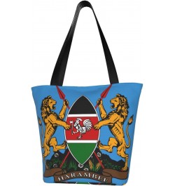 Coat Of Arms Of Kenya Fashion Shoulder Bag Large Capacity For Man Or Woman $19.12 Totes