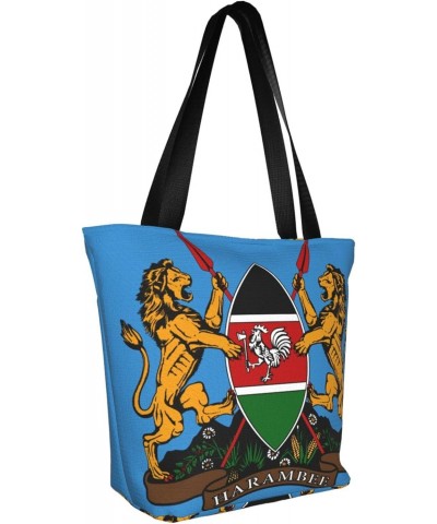 Coat Of Arms Of Kenya Fashion Shoulder Bag Large Capacity For Man Or Woman $19.12 Totes