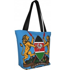 Coat Of Arms Of Kenya Fashion Shoulder Bag Large Capacity For Man Or Woman $19.12 Totes