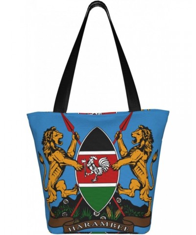 Coat Of Arms Of Kenya Fashion Shoulder Bag Large Capacity For Man Or Woman $19.12 Totes