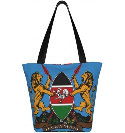 Coat Of Arms Of Kenya Fashion Shoulder Bag Large Capacity For Man Or Woman $19.12 Totes