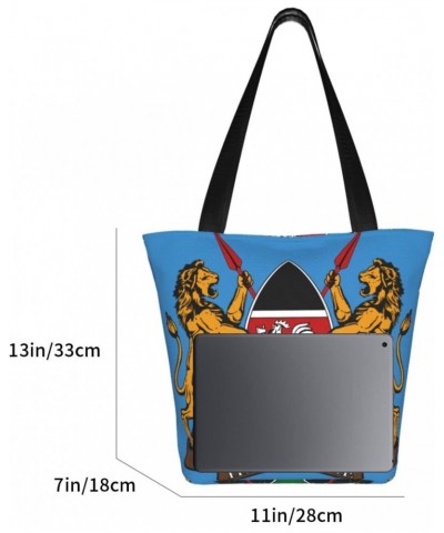 Coat Of Arms Of Kenya Fashion Shoulder Bag Large Capacity For Man Or Woman $19.12 Totes