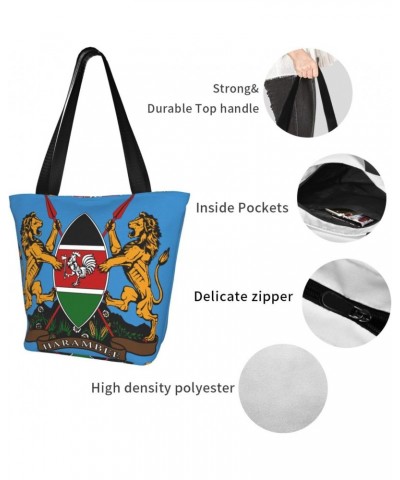 Coat Of Arms Of Kenya Fashion Shoulder Bag Large Capacity For Man Or Woman $19.12 Totes