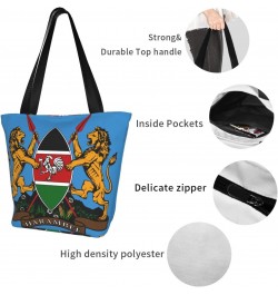 Coat Of Arms Of Kenya Fashion Shoulder Bag Large Capacity For Man Or Woman $19.12 Totes