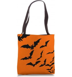 Halloween Bity Bats Orange And Black Tote Bag $11.88 Totes