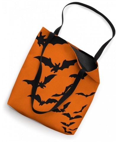 Halloween Bity Bats Orange And Black Tote Bag $11.88 Totes