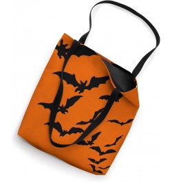 Halloween Bity Bats Orange And Black Tote Bag $11.88 Totes