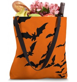 Halloween Bity Bats Orange And Black Tote Bag $11.88 Totes