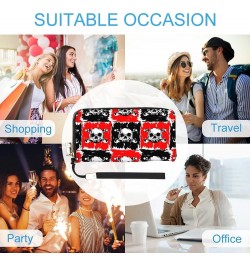 Pirate Skull Print RFID Blocking Wallet Slim Clutch Wristlet Travel Long Purse for Women Men $20.49 Wristlets