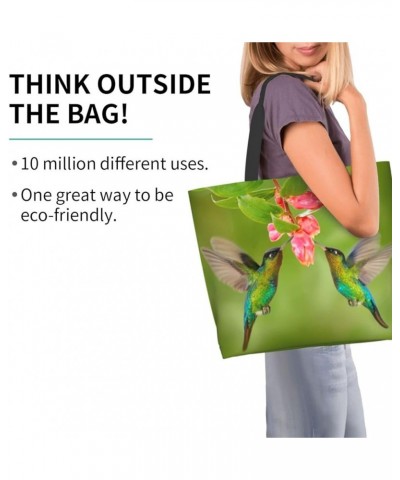 Elephant Rainbow Tote Bag Shoulder Bag for Women 19.7x15.7Inch Bird Flowers $15.37 Shoulder Bags