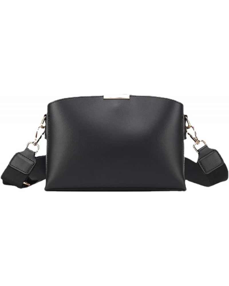 Crossbody Bag for Women Wovean Leather Small Messenger Bag for College Students Black $18.48 Totes