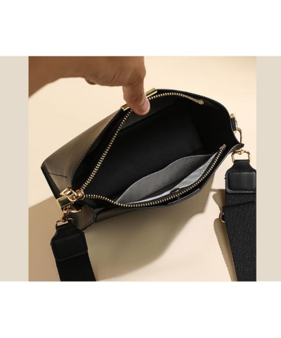 Crossbody Bag for Women Wovean Leather Small Messenger Bag for College Students Black $18.48 Totes