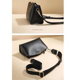 Crossbody Bag for Women Wovean Leather Small Messenger Bag for College Students Black $18.48 Totes