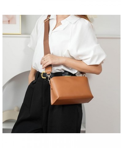 Crossbody Bag for Women Wovean Leather Small Messenger Bag for College Students Black $18.48 Totes