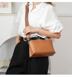 Crossbody Bag for Women Wovean Leather Small Messenger Bag for College Students Black $18.48 Totes