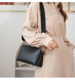 Crossbody Bag for Women Wovean Leather Small Messenger Bag for College Students Black $18.48 Totes