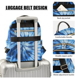 Tie Dye Blue Swirl Design Small Backpack Purse for Women Travel Bag Fashion Daypack Back Pack Shoulder Bag Multicolor Medium ...