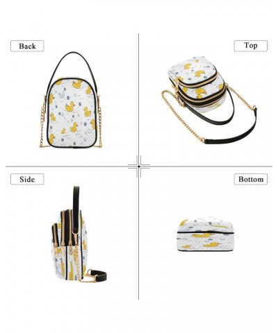 Quilted Crossbody Bags for Women,Yellow Ducks in Water Women's Crossbody Handbags Small Travel Purses Phone Bag $12.53 Crossb...