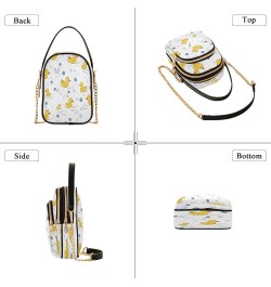 Quilted Crossbody Bags for Women,Yellow Ducks in Water Women's Crossbody Handbags Small Travel Purses Phone Bag $12.53 Crossb...