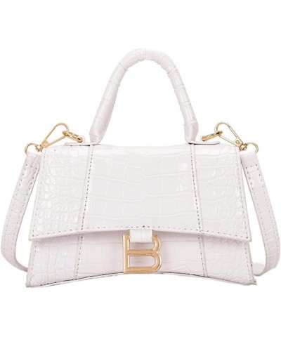 Women's Retro Textured Tote Bag Handbags Trendy Small Crossbody Bag for Women Hobo Shoulder Bag Satchel Bag Purse White $16.9...