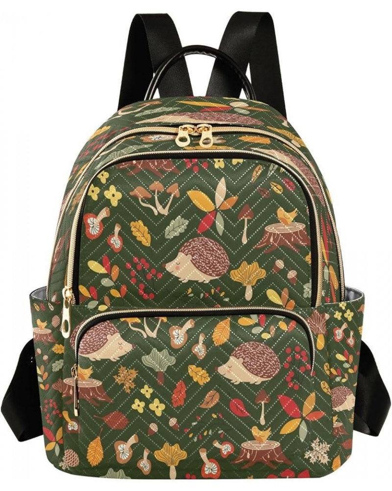 Forest Animals Mushrooms Flower Women Backpack Purse Ladies Fashion Shoulder Bag Daypack Travel Bag 7.5L Medium $15.19 Backpacks