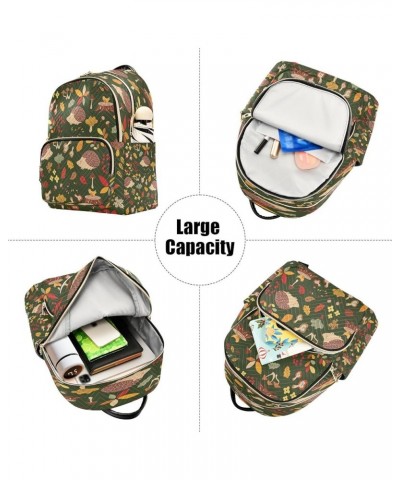 Forest Animals Mushrooms Flower Women Backpack Purse Ladies Fashion Shoulder Bag Daypack Travel Bag 7.5L Medium $15.19 Backpacks