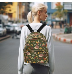 Forest Animals Mushrooms Flower Women Backpack Purse Ladies Fashion Shoulder Bag Daypack Travel Bag 7.5L Medium $15.19 Backpacks