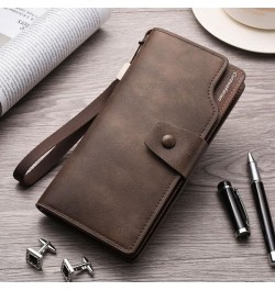 Men Wallets Clutch Bag Card Holder Male Purse mobile phone bag Large Capacity Wallet For Men-black (Color : Black) $44.80 Wal...