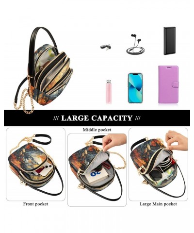 Quilted Crossbody Bags for Women,Wolf (56) Women's Crossbody Handbags Small Travel Purses Phone Bag $10.12 Crossbody Bags